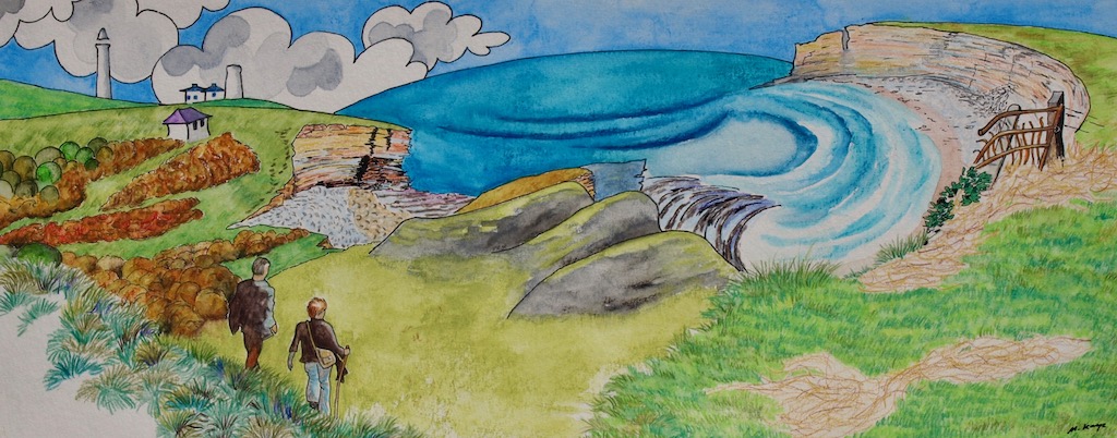 Nash Point from the Hillfort Ramparts